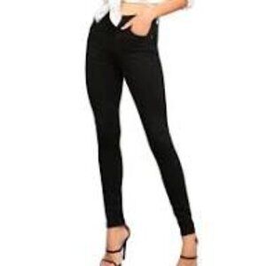 NWOT AGOLDE  Filter Free High Rise Black 5 Pocket Zip Up Jeans Size 27